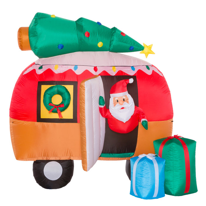 The Holiday Aisle® Santa Camper Inflatable & Reviews Wayfair